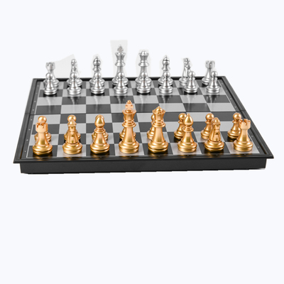 正版大小号金银色游戏国际象棋