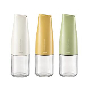 鹤家印TSURUYA自动开合油壶厨房家用防漏油罐硼硅玻璃油瓶