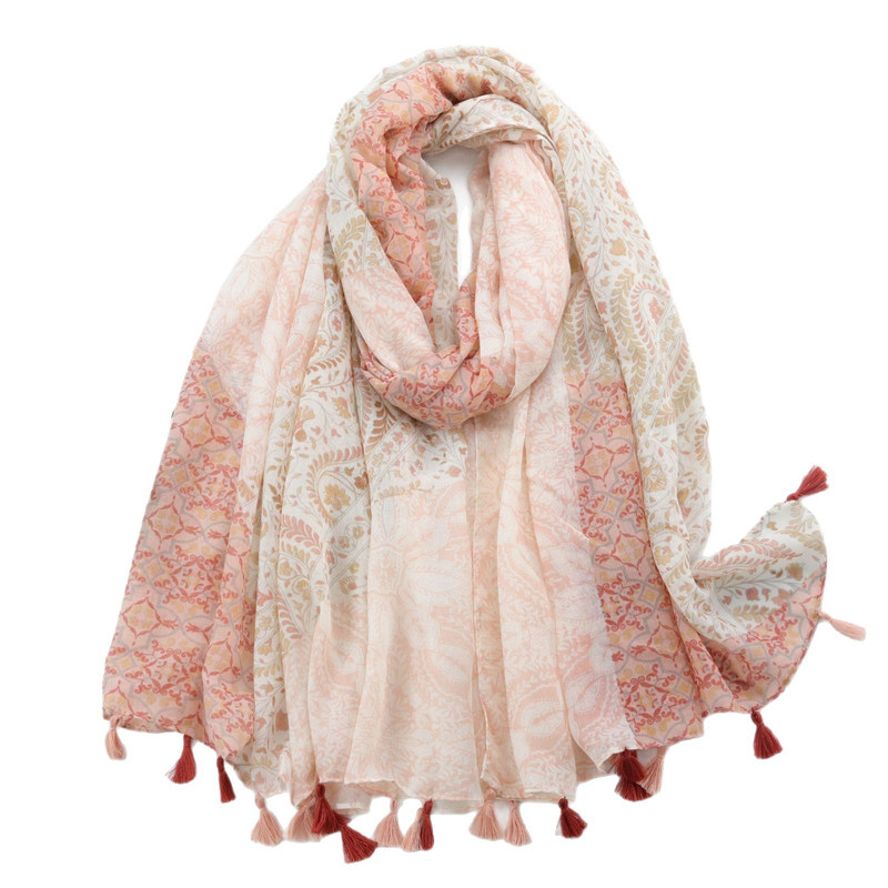 夏季高级感复古民族风盘扣丝巾