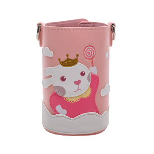 杯具熊保温杯原装配件生肖星座复古款红色粉色皮革牛津布宝宝杯套