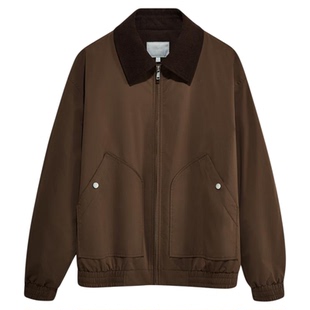 【巴恩风】九牧王休闲夹克25秋季新款石墨烯保暖复古工装外套男款