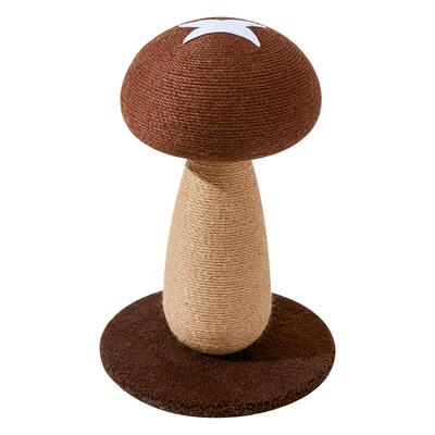 蘑菇猫抓板剑麻猫抓柱耐磨不掉屑猫爬架猫咪磨爪自嗨解闷猫玩具