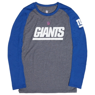 NFL橄榄球爱国者突袭者巨人队青少年男大童圆领百搭长袖薄款T恤