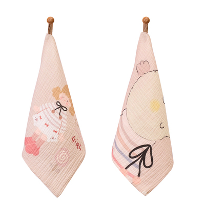 纯棉儿童毛巾新生婴儿纱布洗脸巾