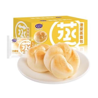 港荣奶黄味蒸面包营养早餐蛋糕460g