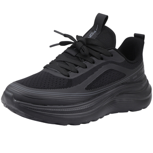 春秋老北京透气时尚休闲运动鞋男单鞋宽松圆头爸爸健步鞋轻软防滑