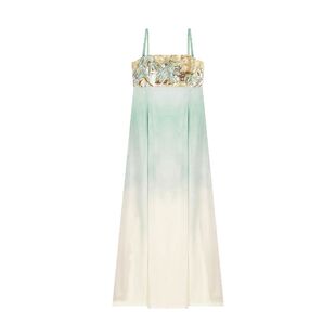 青山行织造司原创唐制汉服汉元素吊带连衣裙对襟外衫两件套裙装夏