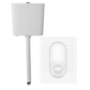 九牧卫浴蹲便器蹲坑式存水弯蹲厕便池防臭蹲便器水箱套装卫生间