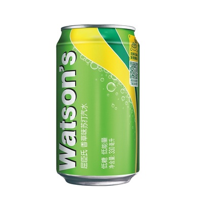 屈臣氏苏打汽水汤力味调酒气泡水碳酸330ml*8罐
