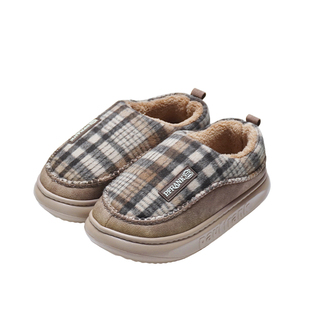 大嘴猴棉拖鞋男款厚底保暖冬季女士月子鞋居家包跟拖鞋外穿棉鞋