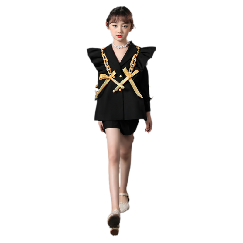 女童走秀礼服2026新款西装