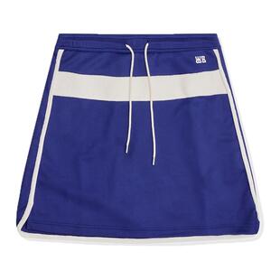 WALES BONNER SS25 春季女款潮流高街ins抽绳休闲运动半身裙子