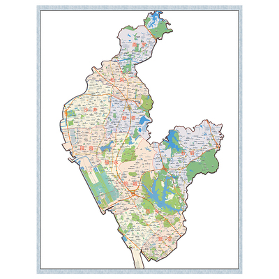 西乡航城福永海松岗石岩街道地图