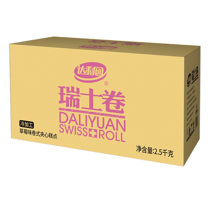 达利园瑞士卷2.5kg整箱小包装