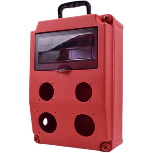 工地三级配电箱手提式防水移动装修电源插座带漏保小电箱明装空箱