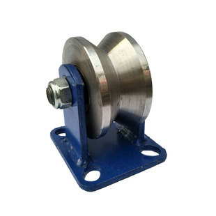 v型90度角铁角钢轨道轮重型滑轮大门滚轮45号圆钢三角轮移门V槽