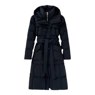 【商场同款】HPLY荷比俪冬季新款女连帽系带长款白鹅绒羽绒服