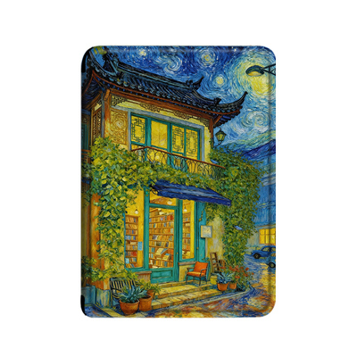 电子书适用kindle阅读器paperwhite油画书屋scribe保护套kpw4风景5小众6寸oasis3潮2第11代958/voyage1499壳