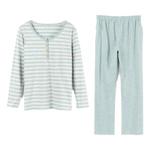 顶瓜瓜家居服女条纹纯棉