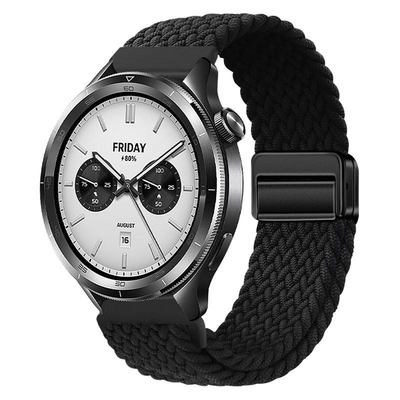 适用小米Watch5新款手表表带s4磁吸编织回环s4 sport舒适S3/S2透气腕带color2运动s1pro智能高级感2pro男女