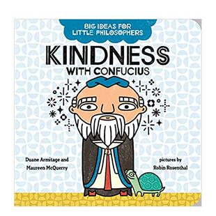 【小哲学家的大思想】孔子论善良 Kindness With Confucius 英文原版进口儿童绘本人物传记 善本图书