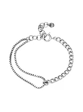 twinflower明星同款金色链条手链