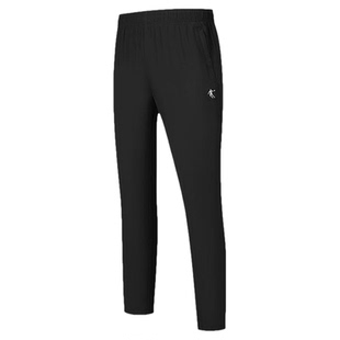 乔丹梭织运动长裤男子2026夏季新款弹力跑步宽松休闲直筒正品裤子