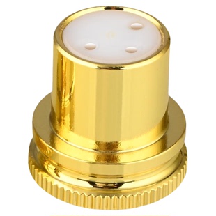 纯铜镀金卡侬帽RCA莲花帽屏蔽帽盖平衡卡农防尘帽盖XLR公母保护