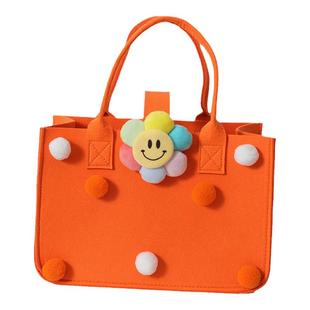 新款可爱卡通毛毡包手提袋休闲旅行袋伴手礼妈咪包宝宝周岁礼物袋