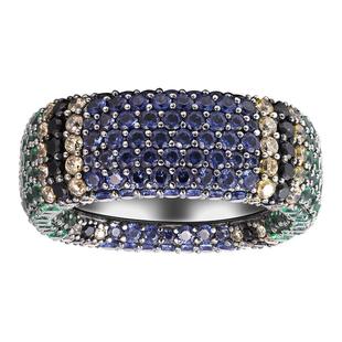 【情人节礼物】APM Monaco 多色镶嵌晶钻戒指中性时尚百搭男女款