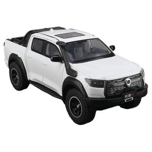 1:24长城炮皮卡合金车模型大力仑仿真儿童玩具车越野车模摆件收藏