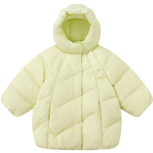 笛莎官方旗舰童装女童中长羽绒服秋冬季新款宝宝儿童时尚三防外套