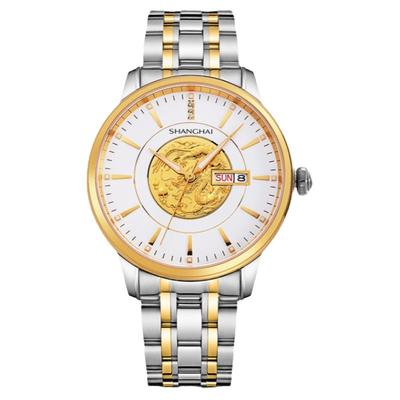 上海手表龙凤24K金表商务夜光