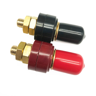 杰宇胶套铜帽接线转接头M6M8M10电流锂电池逆变器接线柱铜头电瓶