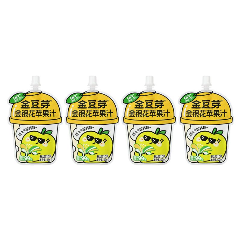 金豆芽金银花苹果汁100ml*果味/风味/果汁饮料