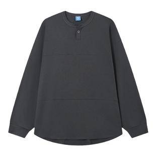 CryingCenter 华夫格长袖 亨利领伐木T恤 哭喊中心