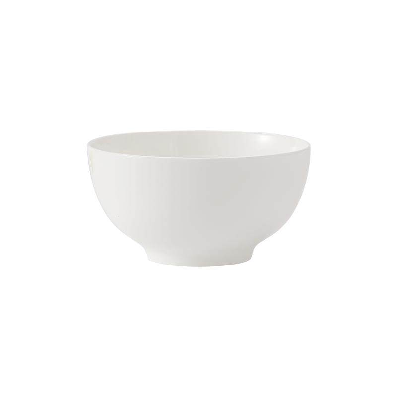 碗6个 纯白骨瓷碗4.5英寸吃饭碗白色陶瓷碗中碗家用6寸碗可微波炉