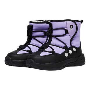 普西拉童鞋棉靴儿童童鞋秋冬新款男童舒适平底保暖休闲大棉鞋短靴