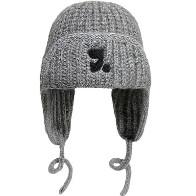 正确字母刺绣丨韩国潮牌护耳帽子