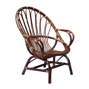 天然真藤椅小藤椅子靠背椅老人儿童庭院阳台北欧休闲喝茶椅藤条椅