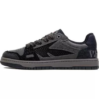 【马登黑曼巴】马登黑色厚底板鞋