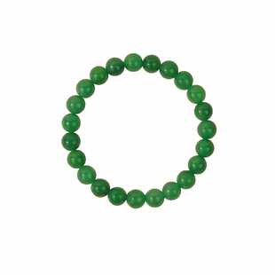 天然干青翡翠手串绿色玉石手串帝王绿小米珠新中式手链送妈妈礼物