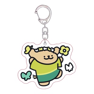 卡通线条小狗MBTI人格马尔济斯亚克力钥匙扣闺蜜可爱挂件书包情侣