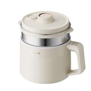 小熊电煮锅小型多功能迷你电饭煲不锈钢内胆定时预约电火锅珐琅锅