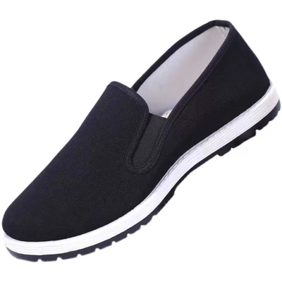 《加厚老北京布鞋》男女士软底黑布鞋舒适透气防滑耐磨休闲工作鞋