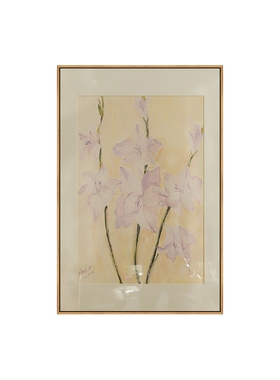 法式中古风奶油风花卉装饰画