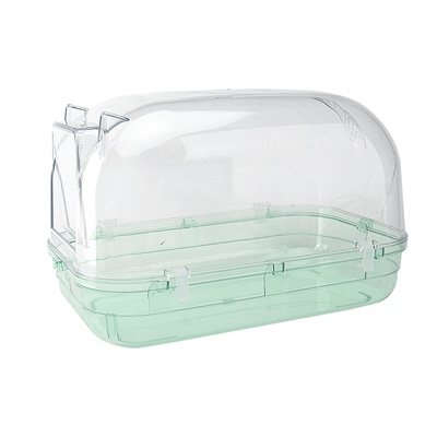 新款透明景观龙猫浴室护毛浴沙