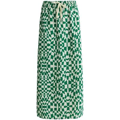 COCOBELLA几何棋盘格半身裙