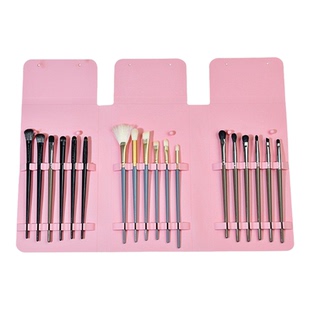 化妆刷收纳包硅胶便携折叠防尘夹专业纹绣美甲美妆工具整齐分装袋