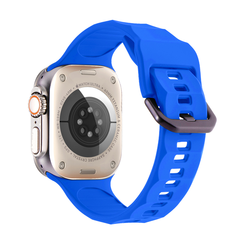 新款克莱因蓝运动硅胶iwatch表带s10适用苹果applewatch高级感男